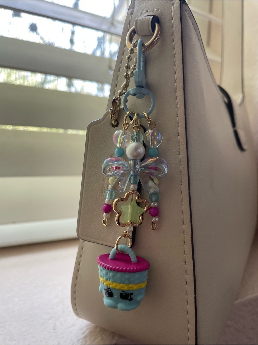 Cute shopkins bag charm!